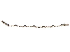 Silver, Blue & White Paste Bracelet 11 Silver, Blue & White Paste Bracelet -Antique Jewellery Company DSC01226