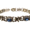 Silver, Blue & White Paste Bracelet 2 Silver, Blue & White Paste Bracelet -Antique Jewellery Company DSC01232
