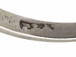 Early 20th Century Platinum, Sapphire & Diamond Three Stone Ring 14 Early 20th Century Platinum, Sapphire & Diamond Three Stone Ring -Antique Jewellery Company DSC01239 scaled 1