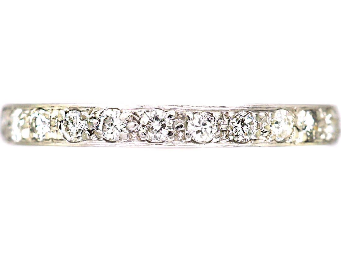 Edwardian Platinum & Diamond Eternity Ring 3 Edwardian Platinum & Diamond Eternity Ring