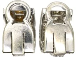 Art Deco Platinum Clip On Diamond Earrings 7 Art Deco Platinum Clip On Diamond Earrings -Antique Jewellery Company DSC01262 scaled 1