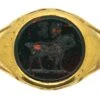 Early Victorian 18ct Gold Signet Ring With Bloodstone Intaglio Of A Horse 1 Early Victorian 18ct Gold Signet Ring With Bloodstone Intaglio Of A Horse -Antique Jewellery Company DSC01264 scaled 1