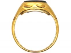 Early Victorian 18ct Gold Signet Ring With Bloodstone Intaglio Of A Horse -Antique Jewellery Company DSC01274 scaled 1
