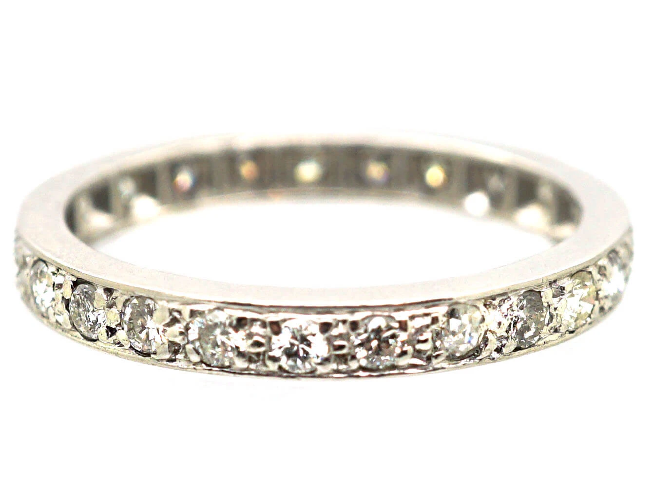 Edwardian Platinum & Diamond Eternity Ring 8 Edwardian Platinum & Diamond Eternity Ring - Image 6