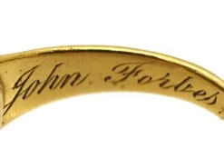 Early Victorian 18ct Gold Signet Ring With Bloodstone Intaglio Of A Horse -Antique Jewellery Company DSC01288 scaled 1