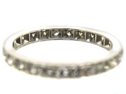 Edwardian Platinum & Diamond Eternity Ring 12 Edwardian Platinum & Diamond Eternity Ring -Antique Jewellery Company DSC01291 copy