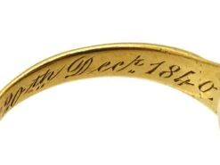 Early Victorian 18ct Gold Signet Ring With Bloodstone Intaglio Of A Horse -Antique Jewellery Company DSC01294 scaled 1