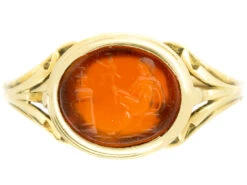 18ct Gold Roman Intaglio Signet Ring