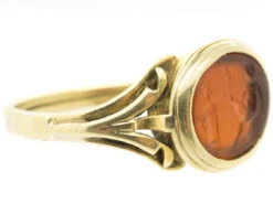 18ct Gold Roman Intaglio Signet Ring -Antique Jewellery Company DSC01322