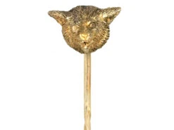 Edwardian 15ct Gold Fox Head Tie Pin