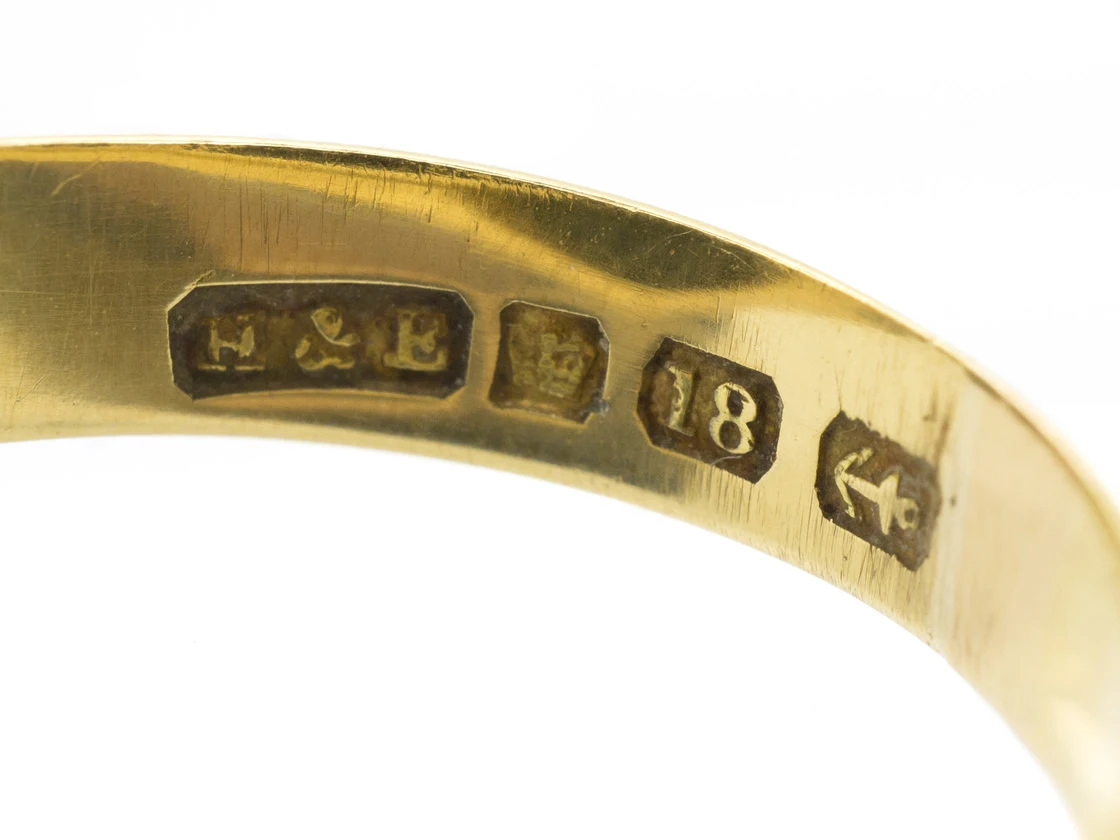 Victorian 18ct Gold & Bloodstone Carved Intaglio Of A Lion Signet Ring 6 Victorian 18ct Gold & Bloodstone Carved Intaglio Of A Lion Signet Ring - Image 4