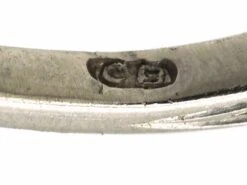 Portuguese Art Deco Platinum & Diamond Ring With Small Diamonds Around The Edge 14 Portuguese Art Deco Platinum & Diamond Ring With Small Diamonds Around The Edge -Antique Jewellery Company DSC01339 scaled 1