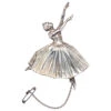 Retro Silver Ballerina Brooch -Antique Jewellery Company DSC01345