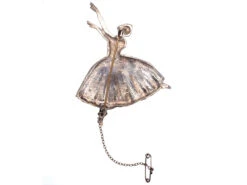 Retro Silver Ballerina Brooch -Antique Jewellery Company DSC01346 1