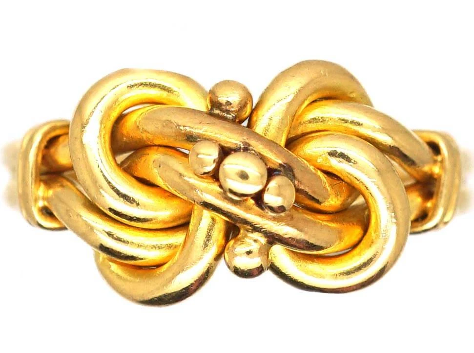 Victorian 18ct Gold Lover’s Knot Ring 3 Victorian 18ct Gold Lover’s Knot Ring