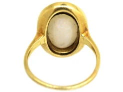 Art Deco 18ct Gold, Opal & Black Enamel Ring 15 Art Deco 18ct Gold, Opal & Black Enamel Ring -Antique Jewellery Company DSC01366