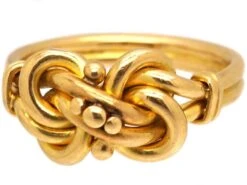 Victorian 18ct Gold Lover’s Knot Ring 15 Victorian 18ct Gold Lover’s Knot Ring -Antique Jewellery Company DSC01396