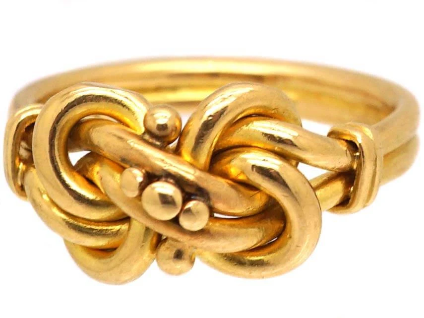 Victorian 18ct Gold Lover’s Knot Ring 9 Victorian 18ct Gold Lover’s Knot Ring - Image 7