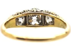 Victorian 18ct Gold Three Stone Diamond Ring 11 Victorian 18ct Gold Three Stone Diamond Ring -Antique Jewellery Company DSC01427 scaled 1