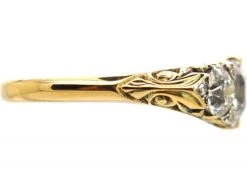 Victorian 18ct Gold Three Stone Diamond Ring 12 Victorian 18ct Gold Three Stone Diamond Ring -Antique Jewellery Company DSC01432 scaled 1