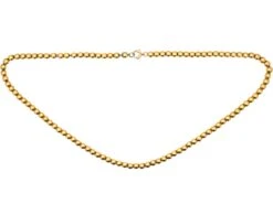 Edwardian 15ct Gold Bead Necklace