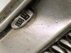 Art Deco Wide Silver Bracelet -Antique Jewellery Company DSC01487