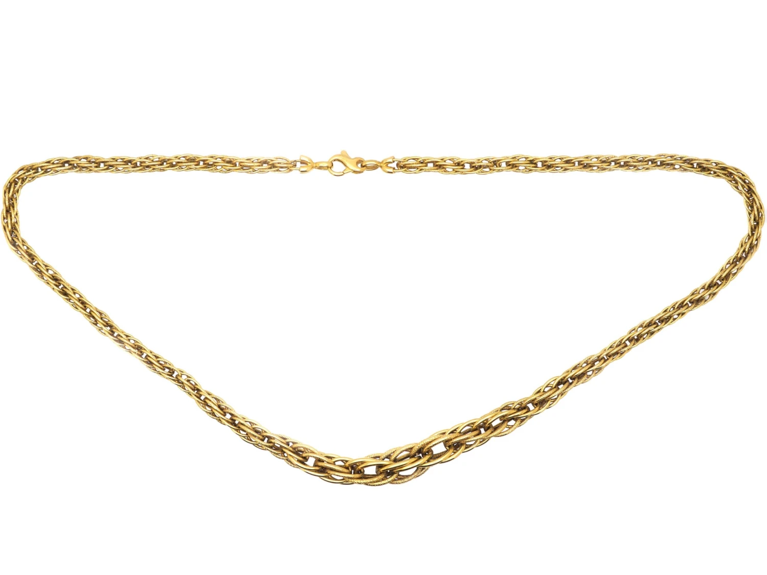 French 18ct Gold Twist Necklace 3 French 18ct Gold Twist Necklace