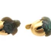 18ct Gold & Labradorite Baby Turtles Coming Out Of Their Shells Cufflinks