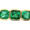 Edwardian 18ct Gold, Three Stone Emerald Ring 2 Edwardian 18ct Gold, Three Stone Emerald Ring -Antique Jewellery Company DSC01555