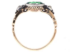 Georgian Emerald Paste & Diamond Ring -Antique Jewellery Company DSC01586