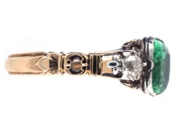 Georgian Emerald Paste & Diamond Ring -Antique Jewellery Company DSC01588