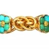 Early 19th Century 18ct Gold, Forget Me Not Double Turquoise Clusters & Lover’s Knot Ring -Antique Jewellery Company DSC01588 scaled 1