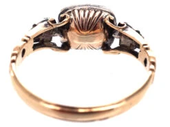 Georgian Emerald Paste & Diamond Ring -Antique Jewellery Company DSC01591