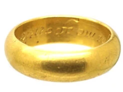 18th Century 18ct Gold Posy Ring Engraved God For Me Appointed Thee -Antique Jewellery Company DSC01612 copy
