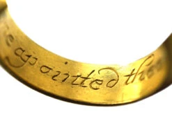 18th Century 18ct Gold Posy Ring Engraved God For Me Appointed Thee -Antique Jewellery Company DSC01618 copy