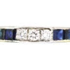 Art Deco Platinum Sapphire & Diamond Eternity Ring 2 Art Deco Platinum Sapphire & Diamond Eternity Ring -Antique Jewellery Company DSC01636 copy 1