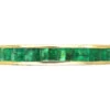 Art Deco 14ct Yellow Gold & Emerald Eternity Ring -Antique Jewellery Company DSC01646