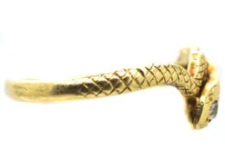 Early 20th Century Snake Ring With A Diamond In His Head 13 Early 20th Century Snake Ring With A Diamond In His Head -Antique Jewellery Company DSC01732 copy