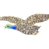 Edwardian Silver, Paste ​& Enamel Flying Duck Brooch -Antique Jewellery Company DSC01845