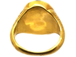 Georgian 18ct Gold Ring Set With A Carnelian With Intaglio Of A Lion’s Head & Coronet 10 Georgian 18ct Gold Ring Set With A Carnelian With Intaglio Of A Lion’s Head & Coronet -Antique Jewellery Company DSC01885