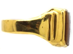 Victorian 18ct Gold Signet Ring With Carnelian Intaglio With A Welsh Dragon 13 Victorian 18ct Gold Signet Ring With Carnelian Intaglio With A Welsh Dragon -Antique Jewellery Company DSC01925 copy