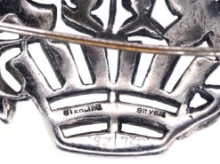 Art Deco Silver & Marcasite Flowers In Basket Brooch 10 Art Deco Silver & Marcasite Flowers In Basket Brooch -Antique Jewellery Company DSC01941