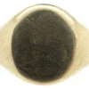 9ct Gold Plain Signet Ring 1 9ct Gold Plain Signet Ring -Antique Jewellery Company DSC01959