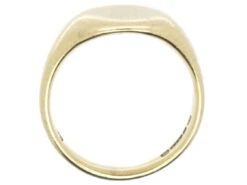 9ct Gold Plain Signet Ring 12 9ct Gold Plain Signet Ring -Antique Jewellery Company DSC01962