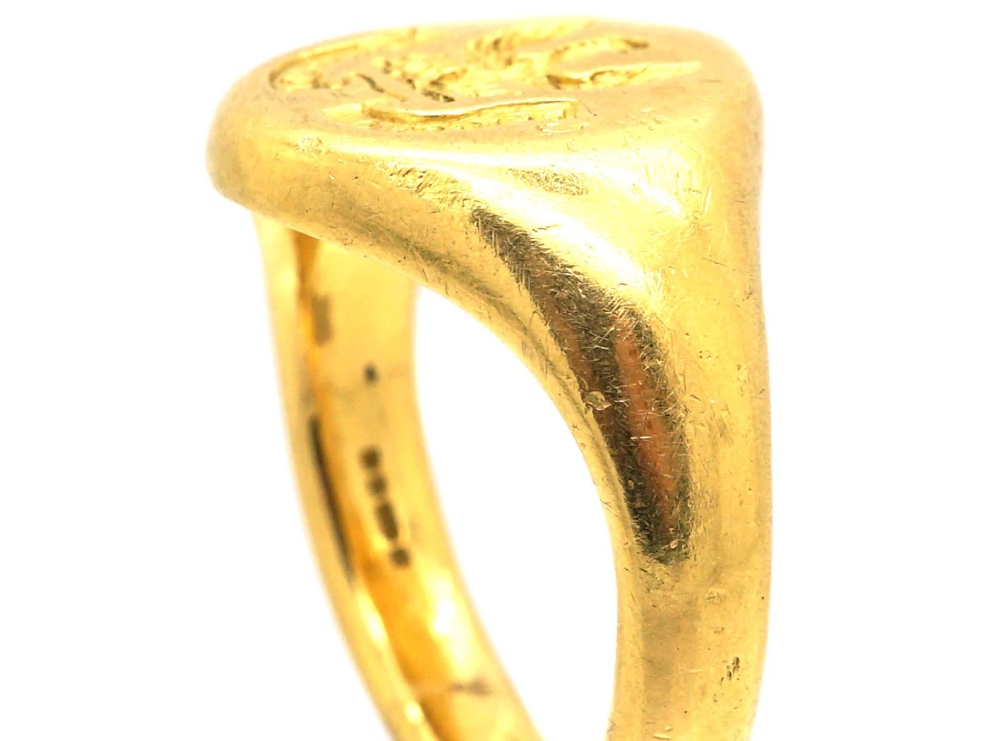 18ct Gold Signet Ring With Eagle Intaglio 7 18ct Gold Signet Ring With Eagle Intaglio - Image 5
