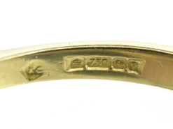 18ct Gold Three Stone Diamond Ring -Antique Jewellery Company DSC01987