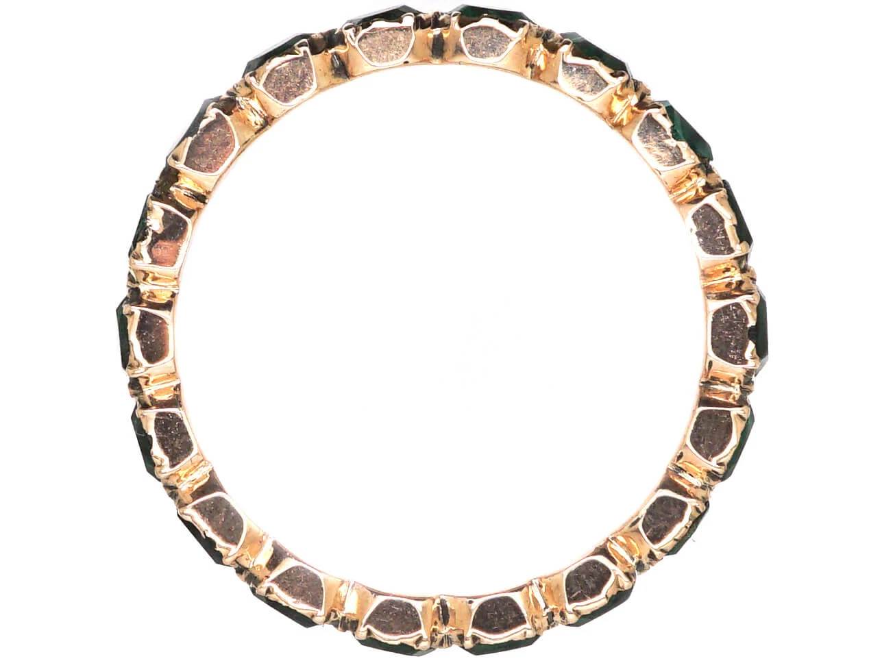 Georgian Gold & Green Paste Eternity Ring 4 Georgian Gold & Green Paste Eternity Ring - Image 2