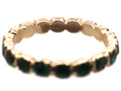 Georgian Gold & Green Paste Eternity Ring 9 Georgian Gold & Green Paste Eternity Ring -Antique Jewellery Company DSC02017 1