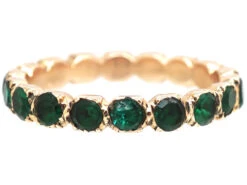 Georgian Gold & Green Paste Eternity Ring 11 Georgian Gold & Green Paste Eternity Ring -Antique Jewellery Company DSC02020 1