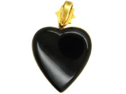 Large 18ct Gold Victorian Heart Shaped With Black Enamel & Natural Split Pearls “Forget Me Not” Flower By Edwin Streeter -Antique Jewellery Company DSC02059